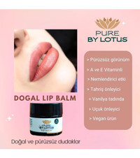 Pure By Lotus Doğal Vanilyalı Yetişkin Dudak Nemlendirici Krem 10 gr