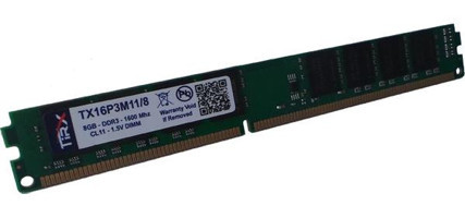 Tirx TX16P3M11/8 8 GB DDR3 1x8 1600 MHz Ram