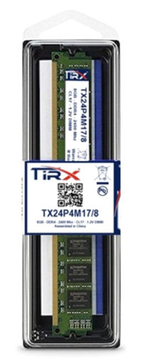 Tirx Tx24p4m17/8 8 GB DDR4 1x8 2400 MHz Ram