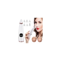 Xinh Blackhead 850 mAH Tüm Ciltler İçin 6 Başlıklı Şarjlı Vakumlu Yüz Temizleme Cihazı Beyaz Rose Gold