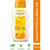 Weleda Calendula Organik Calendulalı Vegan Bebek Masaj Yağı 200 ml
