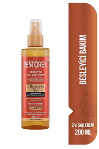 Restorex Argan Yağlı Sülfatsız Parlaklık Veren Tüm Saçlar İçin Saç Kremi Durulanmayan Saç Kremi 200 ml