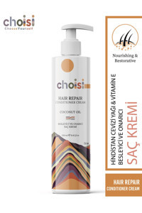 Choisi Hindistan Cevizi Yağı Sülfatsız Besleyici-Onarıcı Tüm Saçlar İçin Saç Kremi 250 ml