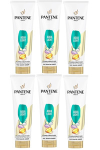 Pantene Aqua Light Onarıcı Düz Saçlar İçin Durulanmayan Saç Kremi 6x275 ml