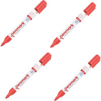 Penmark HS-305 4 Adet Doldurulabilir Silinebilir Kırmızı Tahta Kalemi