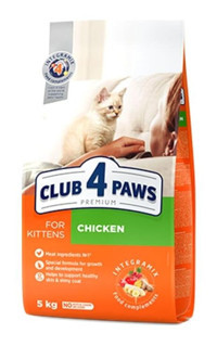 Club4paws Premium Tavuklu Tahıllı Yavru Kedi Maması 5 kg