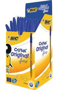 Bic Plastik 0.8 mm Mavi 50'li Tükenmez Kalem