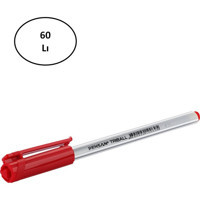 Pensan Plastik 0.8 mm Kırmızı 50'li Tükenmez Kalem