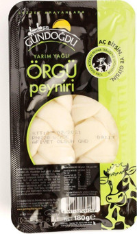Gündoğdu Yarım Yağlı Örgü İnek Peyniri 180 gr