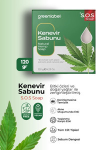 Green Label Organik Kenevir Sabun 120 gr