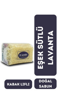 Dr. Lavender Kabak Lifli Peeling Etkili Organik Eşek Sütü-Lavanta Sabun 130 gr