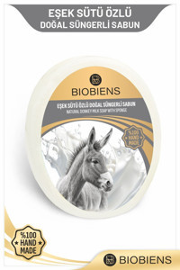 Biobiens Süngerli Organik Eşek Sütü Sabunu 135 gr
