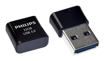 Philips Pico Edition Mini USB 3.0 Type A 32 GB Flash Bellek Siyah