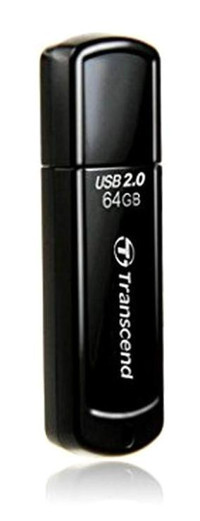 Transcend TS64GJF350 USB 2.0 Type A 64 GB Flash Bellek Siyah
