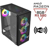 Cachex XR01 Harici Radeon RX 580 AMD Ryzen 5 5500 16 GB Ram 500 GB SSD Tower FreeDos Masaüstü Bilgisayar