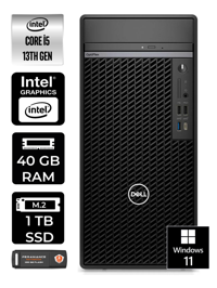 Dell OptiPlex 7010MT N010O7010MTU Dahili Intel UHD Graphics Intel Core i5 13500 40 GB Ram 1 TB SSD Tower Windows 11 Pro Masaüstü Bilgisayar + PER4 BELLEK