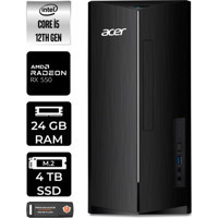 Acer Aspire TC1760 DTBHUEM005P325 Harici Radeon RX 550 Intel Core i5 12400 24 GB Ram 4 TB SSD Tower FreeDos Masaüstü Bilgisayar + PER4 BELLEK