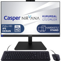 Casper Nirvana A70.5700-EF00X-V Dahili Radeon RX Vega 8 AMD Ryzen 7 5700U 64 GB Ram 1 TB SSD Tower FreeDos 23.8 inç Monitörlü Masaüstü Bilgisayar