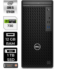 Dell OptiPlex 3000MT N010O3000MTACP308 Harici GeForce GT 730 4 GB Intel Core i5 12500 12 GB Ram 1 TB SSD Tower FreeDos Masaüstü Bilgisayar + PER4 BELLEK