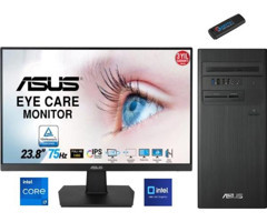 Asus D1S500TE-I7161TBB0D60 Dahili Intel UHD Graphics Intel Core i7 13700 64 GB Ram 4 TB SSD Tower Windows 11 Pro 23.8 inç Monitörlü Masaüstü Bilgisayar + Zetta Flash Bellek