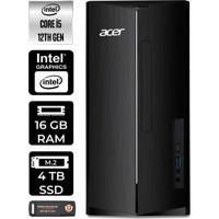 Acer Aspire TC1760 DTBHUEM005P315 Dahili Intel UHD Graphics Intel Core i5 12400 16 GB Ram 4 TB SSD Tower FreeDos Masaüstü Bilgisayar + PER4 BELLEK