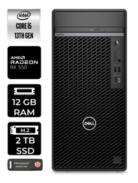 Dell OptiPlex 7010MT N010O7010MTU Harici Radeon RX 550 Intel Core i5 13500 12 GB Ram 2 TB SSD Tower FreeDos Masaüstü Bilgisayar + PER4 BELLEK
