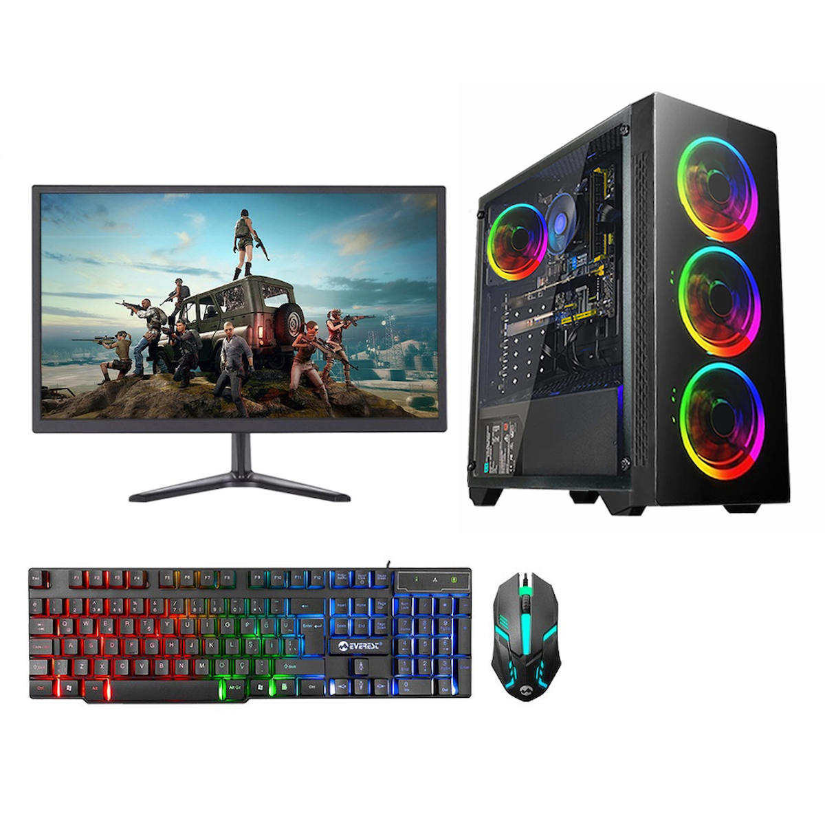 Avantron AV5730 Harici GeForce GT 740 Intel Core i5 3470 8 GB Ram DDR3 256 GB SSD Tower Windows 10 Pro Masaüstü Bilgisayar