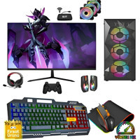 Cachex OBELİSK Harici Radeon RX 580 Intel Core i5 10400F 32 GB Ram 1 TB SSD Tower FreeDos 27 inç Monitörlü Masaüstü Bilgisayar