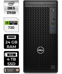 Dell OptiPlex 3000MT N010O3000MTACP325 Harici GeForce GT 730 4 GB Intel Core i5 12500 24 GB Ram 4 TB SSD Tower FreeDos Masaüstü Bilgisayar + PER4 BELLEK