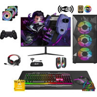Cachex RX27 Harici Radeon RX 6500 XT AMD Ryzen 5 5500 32 GB Ram DDR4 1 TB SSD Tower FreeDos 24 inç Monitörlü Masaüstü Bilgisayar