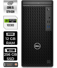 Dell OptiPlex 3000MT N010O3000MTACP356 Harici GeForce GT 1030 Intel Core i5 12500 12 GB Ram 256 GB SSD Tower Windows 11 Home Masaüstü Bilgisayar + PER4 BELLEK