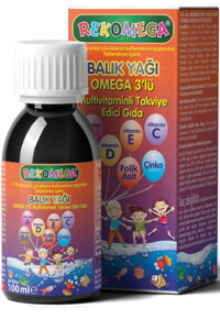 Rekomega Çiğnenebilir Omega 3 Balık Yağı Şurup 100 ml