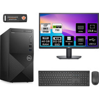 Dell Vostro 3910MT N3563VDT3910MNT2387 Harici GeForce GT 730 4 GB Intel Core i3 12100 40 GB Ram 512 GB SSD Tower Windows 11 Home 23.8 inç Monitörlü Masaüstü Bilgisayar + PER4 BELLEK