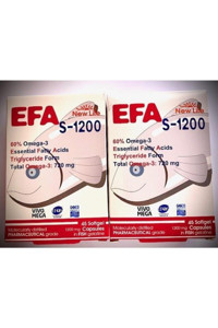 New Life Efa S 1200 Omega 3 Kapsül 720 mg 2x45 Adet