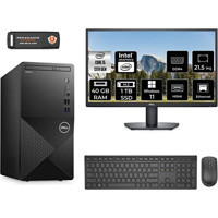 Dell Vostro 3020 N2050VDT3020MTUMNT388 Dahili Intel UHD Graphics 730 Intel Core i5 13400 40 GB Ram 1 TB SSD Tower Windows 11 Home 21.5 inç Monitörlü Masaüstü Bilgisayar + PER4 BELLEK