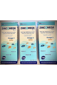 Berko Zincomega Omega 3 Balık Yağı Şurup 100 ml 3 Adet