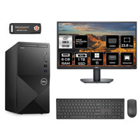 Dell Vostro 3020 N2050VDT3020MTU Harici Radeon RX 550 Intel Core i5 13400 8 GB Ram 1 TB SSD Tower Windows 11 Home 23.8 inç Monitörlü Masaüstü Bilgisayar