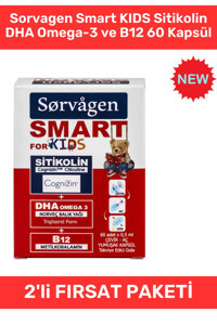 Sorvagen Smart Kids Omega 3 Kapsül 2x60 Adet