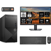 Dell Vostro 3020 N2046VDT3020MTUMNT333 Dahili Intel UHD Graphics 730 Intel Core i5 13400 36 GB Ram 1 TB SSD Tower FreeDos 23.8 inç Monitörlü Masaüstü Bilgisayar + PER4 BELLEK