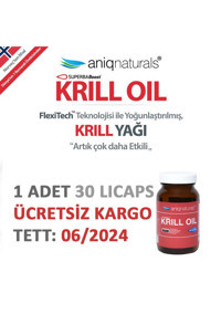 Aniqnaturals Superbaboost Krill Oil Omega 3 Kapsül 1000 mg 30 Adet