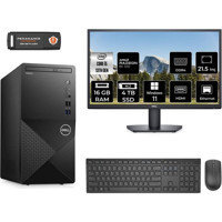 Dell Vostro 3020 N2046VDT3020MTUMNT1415 Harici Radeon RX 550 Intel Core i5 13400 16 GB Ram 4 TB SSD Tower Windows 11 Pro 21.5 inç Monitörlü Masaüstü Bilgisayar + PER4 BELLEK