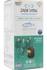 Zade Vital Omega Premium Adults Omega 3 Kapsül 1800 mg 50 Adet