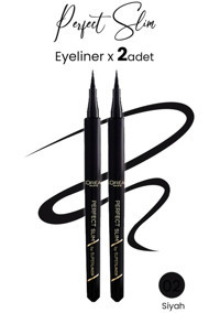 L'Oréal Paris Perfect Slim Suya Dayanıklı Mat Pastel Siyah Kalem Eyeliner