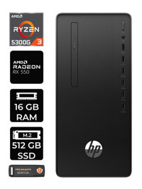 HP 295 G9 6D391EA Harici Radeon RX 550 AMD Ryzen 3 5300G 16 GB Ram 512 GB SSD Tower Windows 11 Pro Masaüstü Bilgisayar + PER4 BELLEK