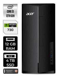 Dell Vostro 3910MT N3563VDT3910EMEA Harici GeForce GT 730 4 GB Intel Core i3 12100 12 GB Ram 4 TB SSD Tower Windows 11 Home Masaüstü Bilgisayar + PER4 BELLEK