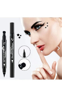 Deep Passion Yıldız Çift Taraflı Suya Dayanıklı Parlak Pastel Siyah Kalem Eyeliner