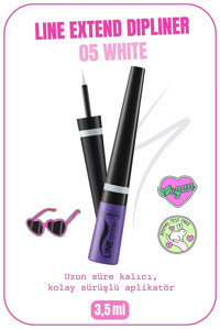 Callista Line Extend No:05 Mat Pastel Beyaz Likit Eyeliner