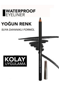 Anjo Professıonal Suya Dayanıklı Mat Pastel Siyah Kalem Eyeliner