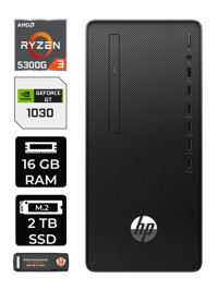 HP 295 G9 6D391EA Harici GeForce GT 1030 AMD Ryzen 3 5300G 16 GB Ram 2 TB SSD Tower FreeDos Masaüstü Bilgisayar + PER4 BELLEK