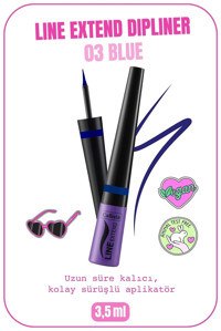 Callista Line Extend No:03 Mat Pastel Mavi Likit Eyeliner